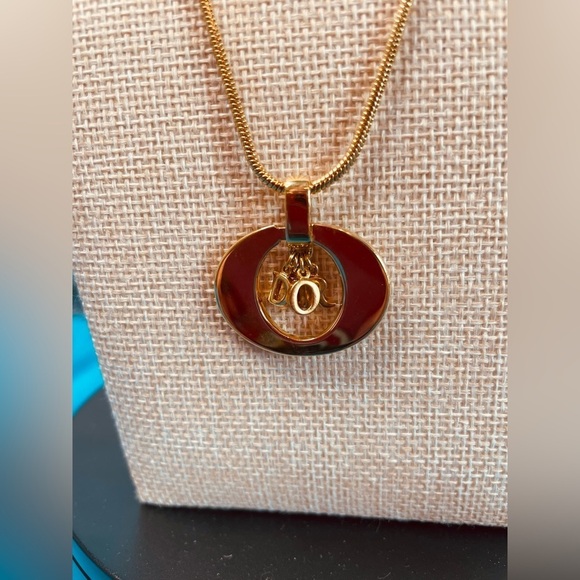 Gold Christian Dior Pendant Necklace Gorgeous! - Picture 4 of 8